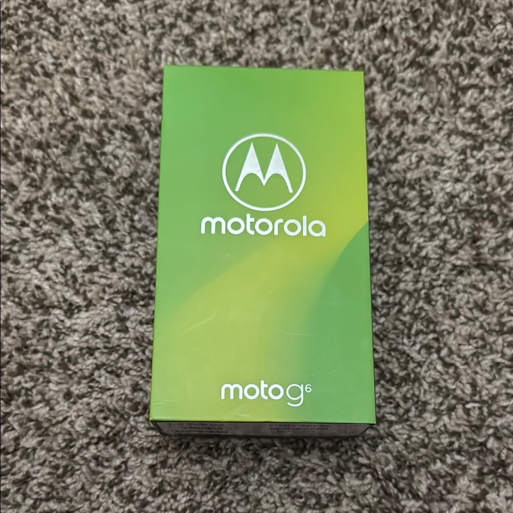 Motorola Moto G6 Lime Green Packaging BRAND NEW IN BOX NEVER USED!!